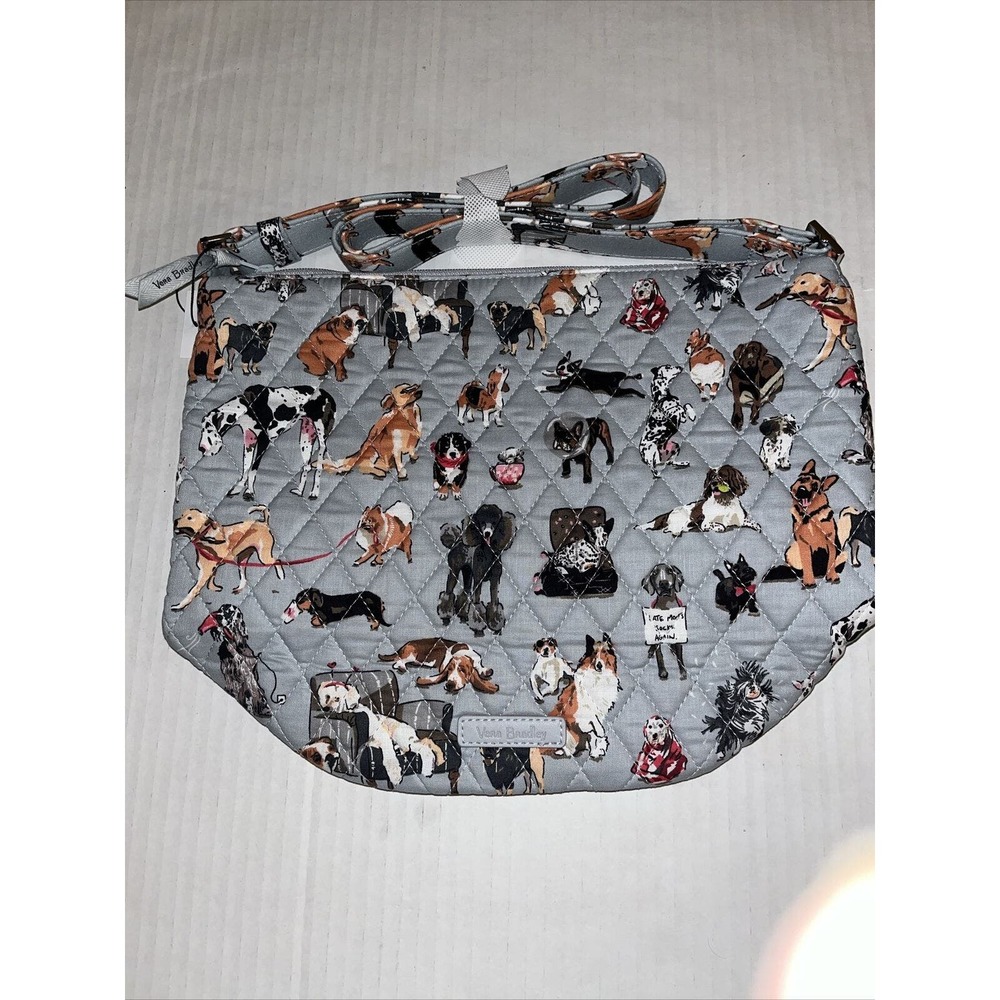 Vera Bradley~Dog Show~Bucket Crossbody Purse Shoulder Bag NWT MSRP 79.00